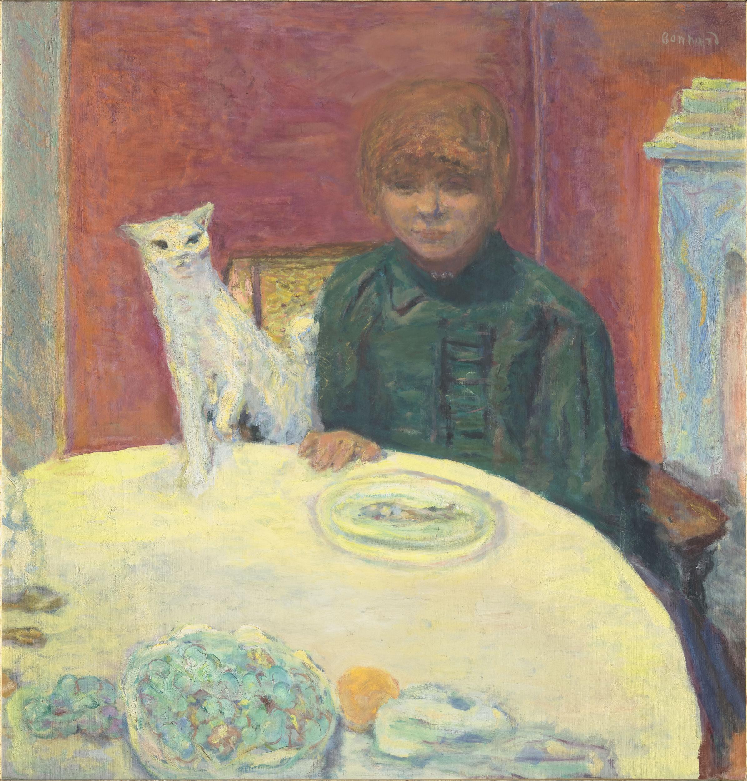 La femme au chat