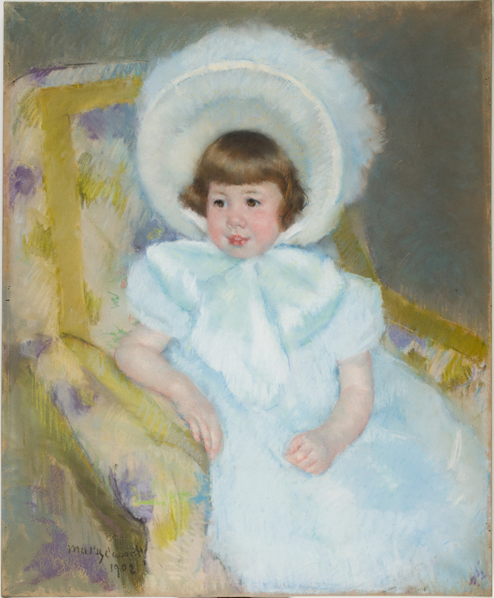 Mary Cassatt Portrait de Mademoiselle Louise-Aurore Villeboeuf, 1902 Pastel sur papier beige et châssi H. 72,7 ; L. 60 cm. Collection Musée d'Orsay Don Mlle Louise-Aurore Villeboeuf, 1978 © photo : Musée d’Orsay, Dist. RMN-Grand Palais / Patrice Schmidt