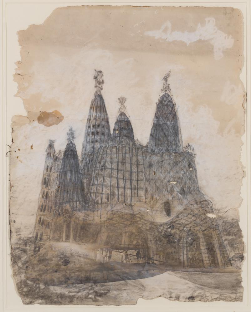 Projet pour l’église de la Colònia Güell, Antoni Gaudi