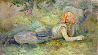 Berthe Morisot, Bergère couchée, 1891 