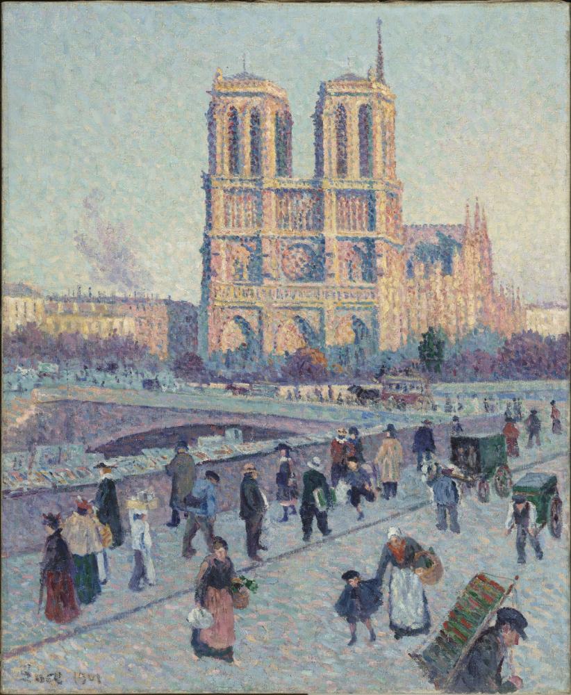 Le quai Saint Michel et Notre-Dame
