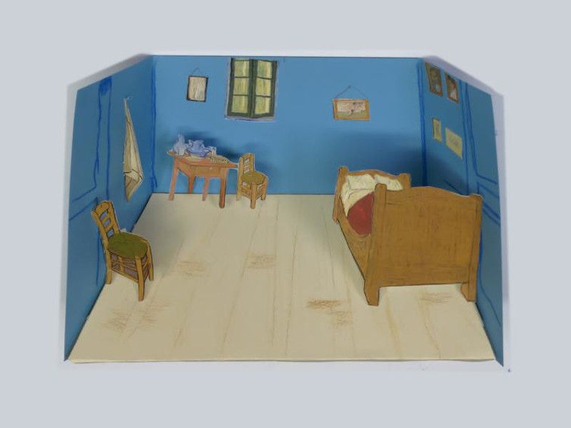 tuto maquette Chambre de van gogh à Arles