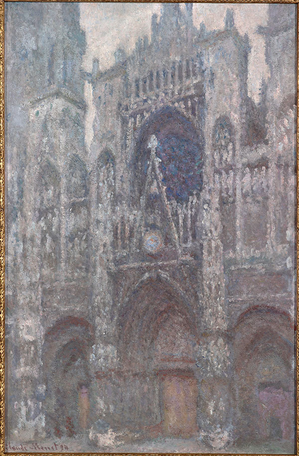 Cathédrale de Rouen, le portail temps gris