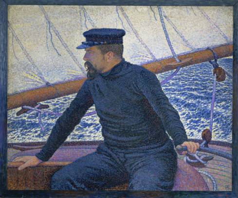 Théo van Rysselberghe, En mer, portrait de Paul Signac, 1896