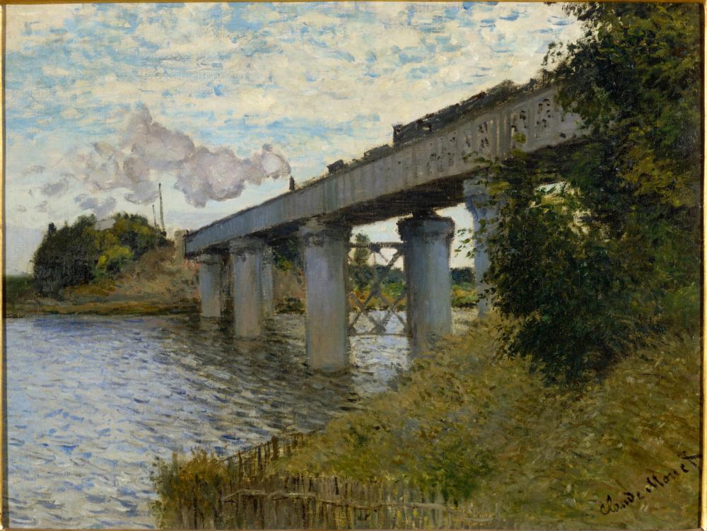 Le Pont du chemin de fer à Argenteuil, Claude Monet, entre 1873 et 1874
