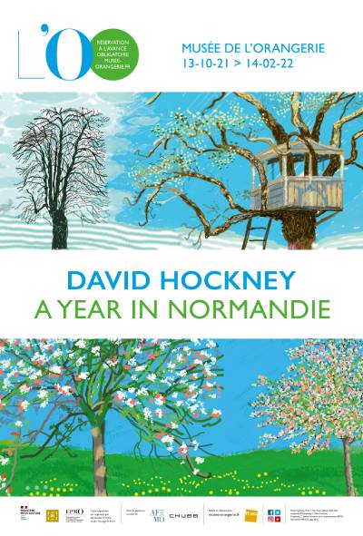 affiche hockney a year in normandie