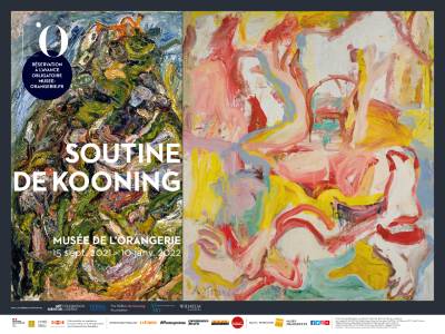 affiche exposition soutine de kooning