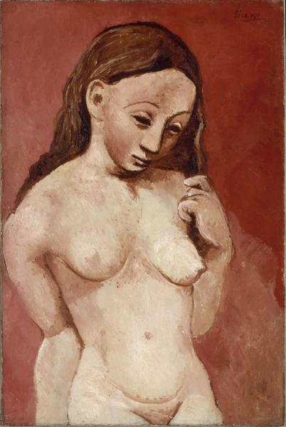 Picasso, Nu sur fond rouge