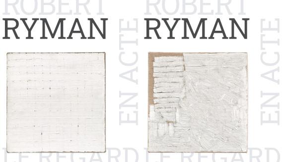 affiche exposition "Robert Ryman. Le regard en acte"