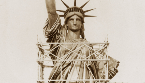 La statue de la Liberté de Bartholdi 