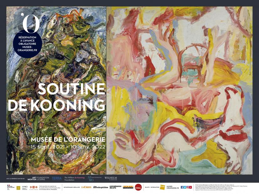 Affiche exposition Soutine De Kooning