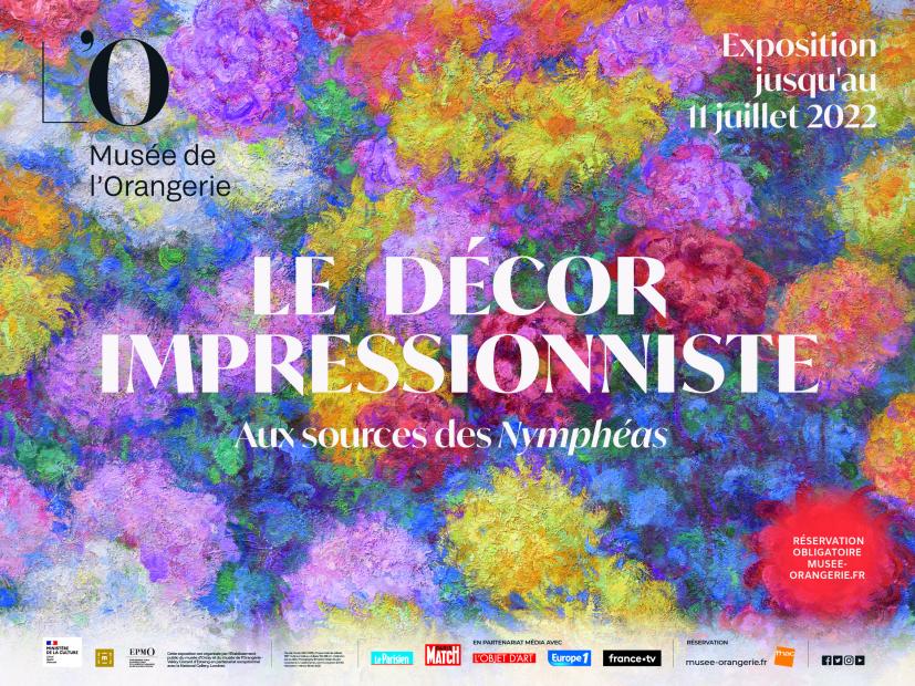 Affiche exposition décor impressionniste