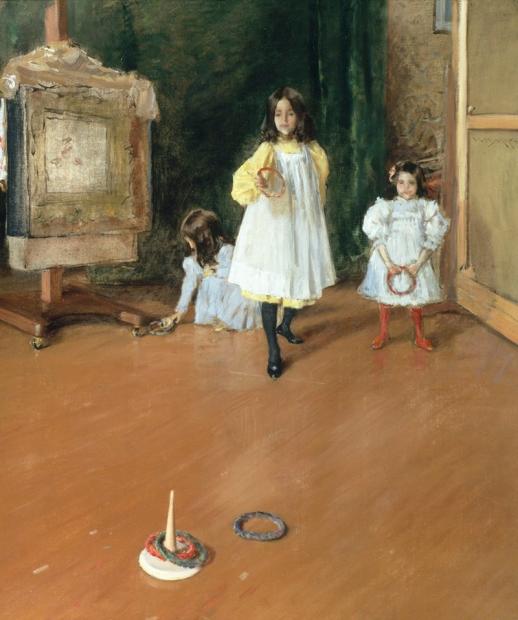Jeu de l'anneau (1896) de William Merritt Chase,