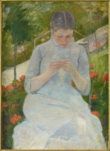 Mary Cassatt Jeune fille au jardin, entre 1880 et 1882 Huile sur toile H. 92,5 ; L. 65 cm. Collection Musée d'Orsay Legs Antonin Personnaz, 1937 © photo : RMN-Grand Palais (Musée d’Orsay) / Martine Beck-Coppola