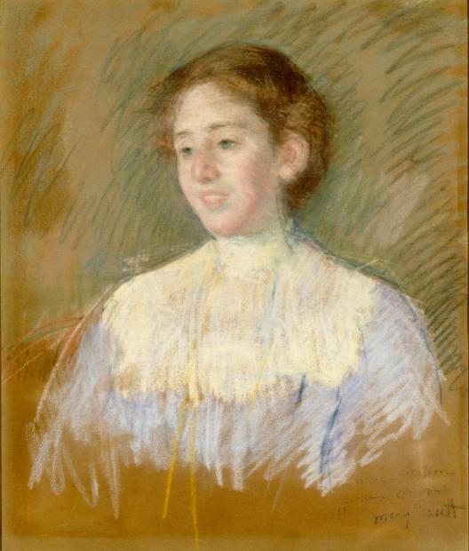 Mary Cassatt Portrait de Madame Alfred Lavergne, née Mademoiselle Magdeleine Mellon, vers 1902 Musée d'Orsay Donation sous réserve d'usufruit M. le Professeur Lavergne, en sa faveur et en celle de sa fille, Mme Loup, 1968 photo musée d'Orsay / rmn © RMN-Grand Palais (Musée d’Orsay) / Hervé Lewandowski
