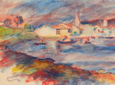 Auguste Renoir Village de pêcheurs, date indéterminée Collection Musée d'Orsay - Département des Arts Graphiques du musée du Louvre, Paris Don de la société des Amis du Louvre, 1938 © RMN-Grand Palais (Musée d’Orsay) / Michel Urtado