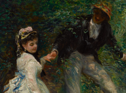 Huile sur toile, La Promenade, Renoir